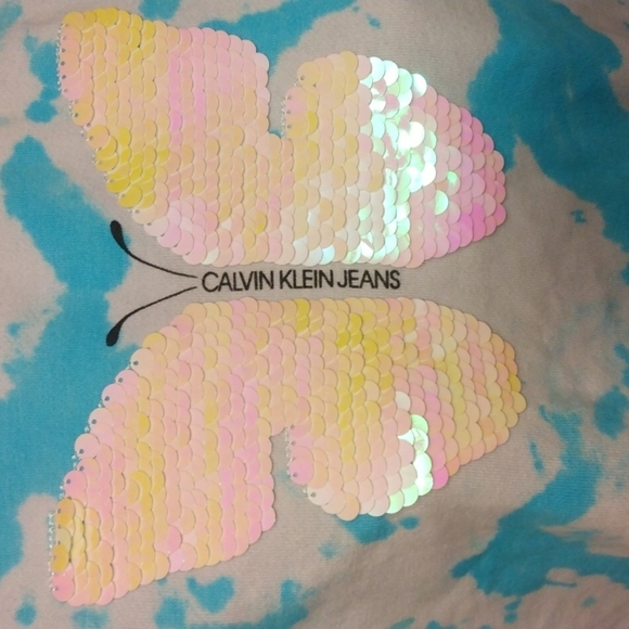 Calvin Klein sequence butterfly tye dye pullover sweatshirt - Picture 4 of 7